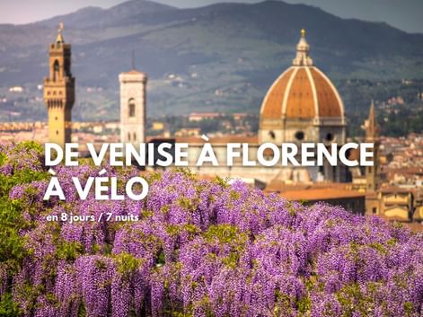 De Venise à Florence à vélo, vue sur Florence et son Duomo depuis les hauteurs de Fiesole