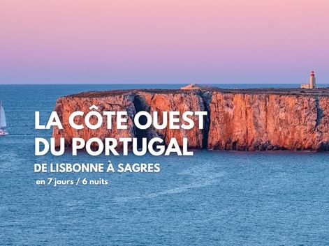 Falaises près de Sagres, la côte ouest du portugal à vélo