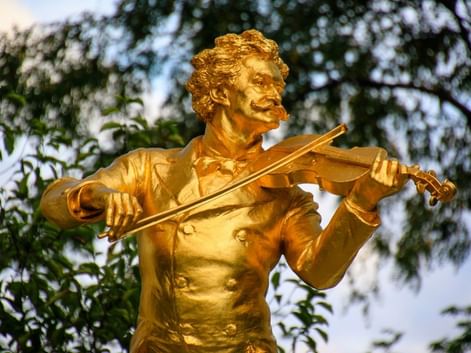 Vienne, statue de Johann Strauss