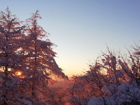 Massif des Bauges en hiver