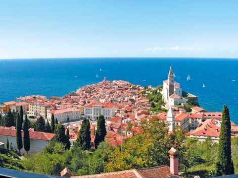 Vue de la ville slovène de Piran