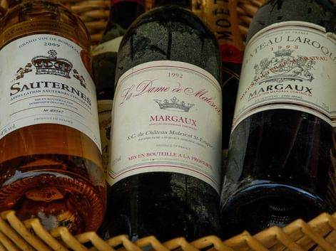 Bouteilles de vin de Bordeaux