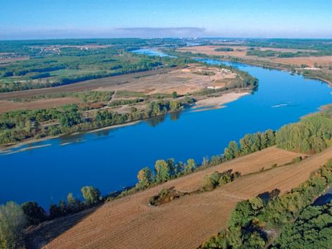 Vue aérienne de la Loire