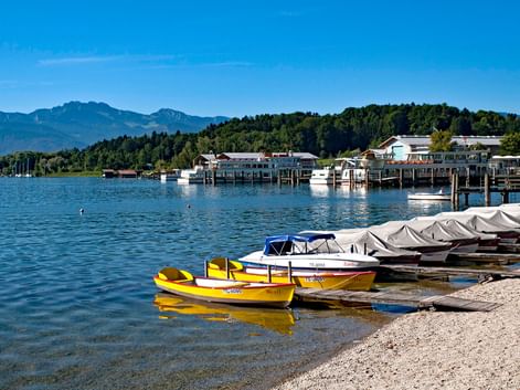 Bateaux sur le Lac de Chiem en Bavière