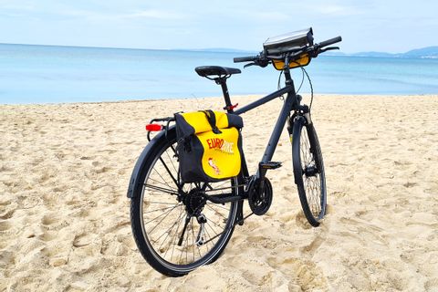 Vélo sur une plage de Majorque