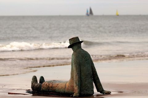 Sculpture sur la plage de Knokke