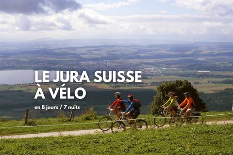 Environs de Sainte-Croix dans le Jura Suisse à vélo