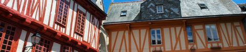 Maisons à colombages dans le centre historique de Vannes