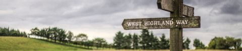 Panneau de signalisation du West Highland Way