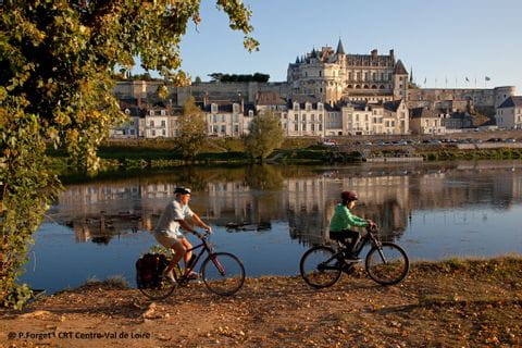 Cycliste Chateaux Loire