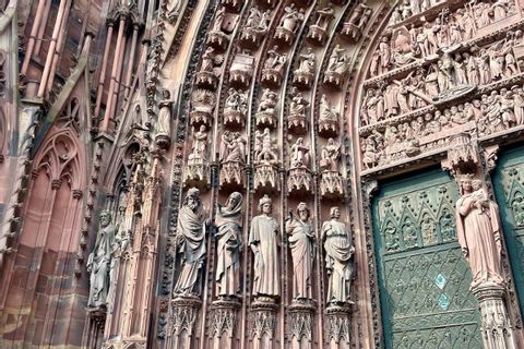 Détail de la façade de la cathédrale de Strasbourg