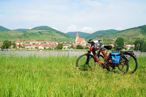 Vélos devant le Danube