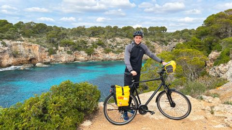 Valerian, en voyage à vélo à Majorque