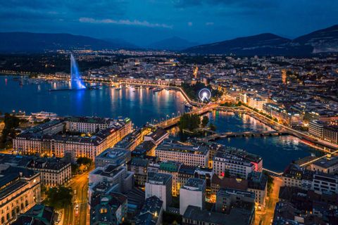 Genève, de nuit