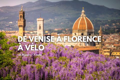 De Venise à Florence à vélo, vue sur Florence et son Duomo depuis les hauteurs de Fiesole