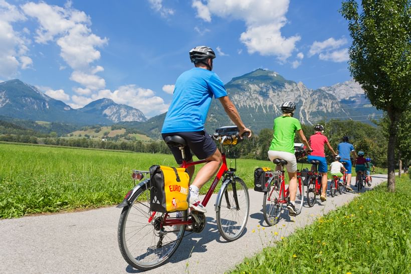 La piste cyclable de Tauern en Famille