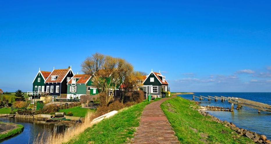 Paysage hollandais de l'Ijsselmeer