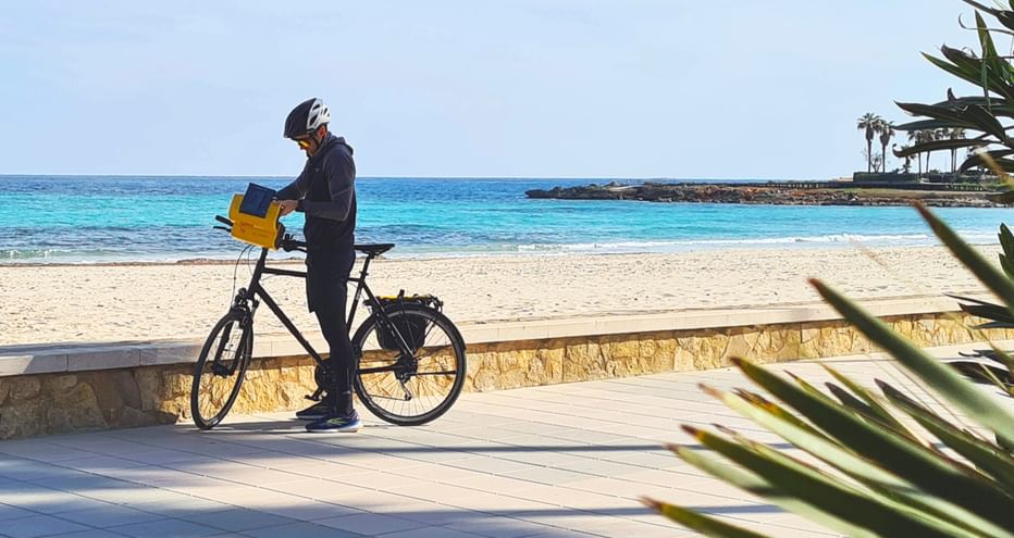 Cyclotouriste à Majorque