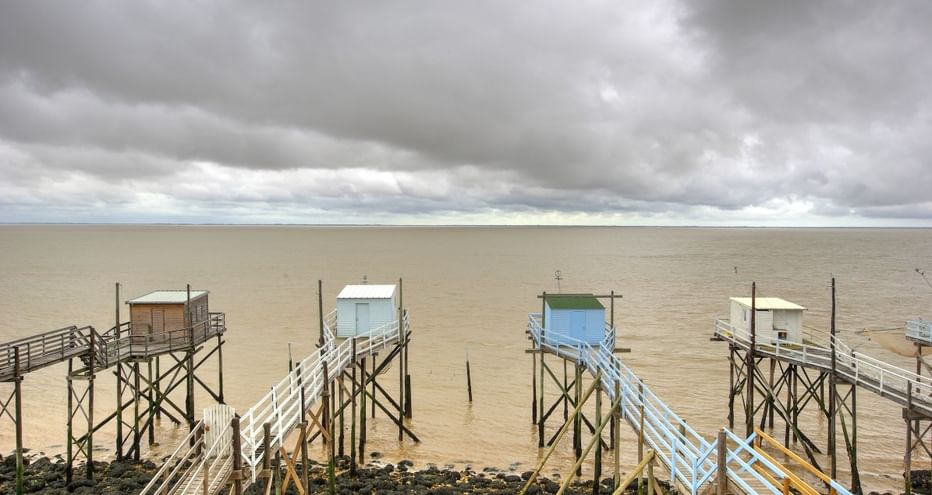 Vue typique de l'estuaire de la Gironde