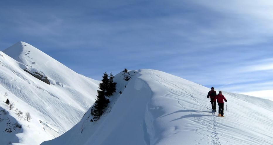 Massif des Bauges en hiver