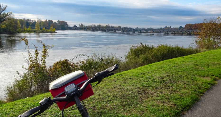 A vélo sur les berges de Loire