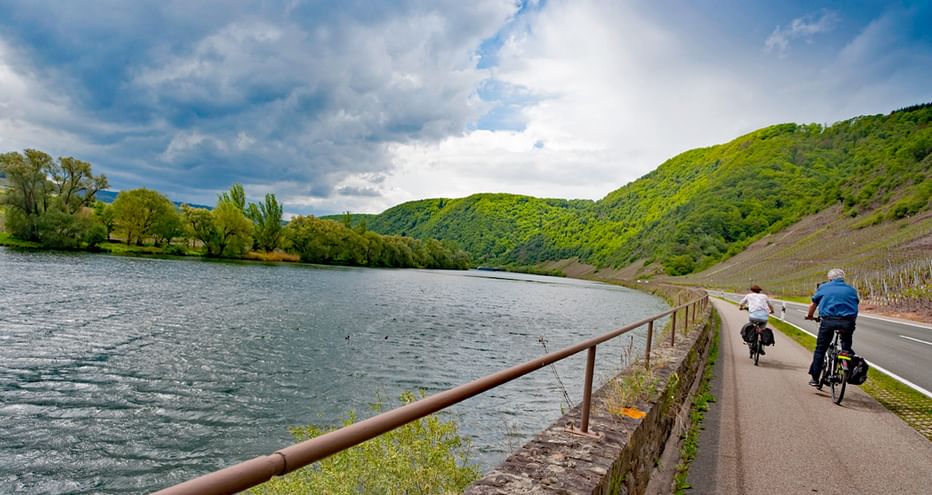 A vélo le long de la Moselle