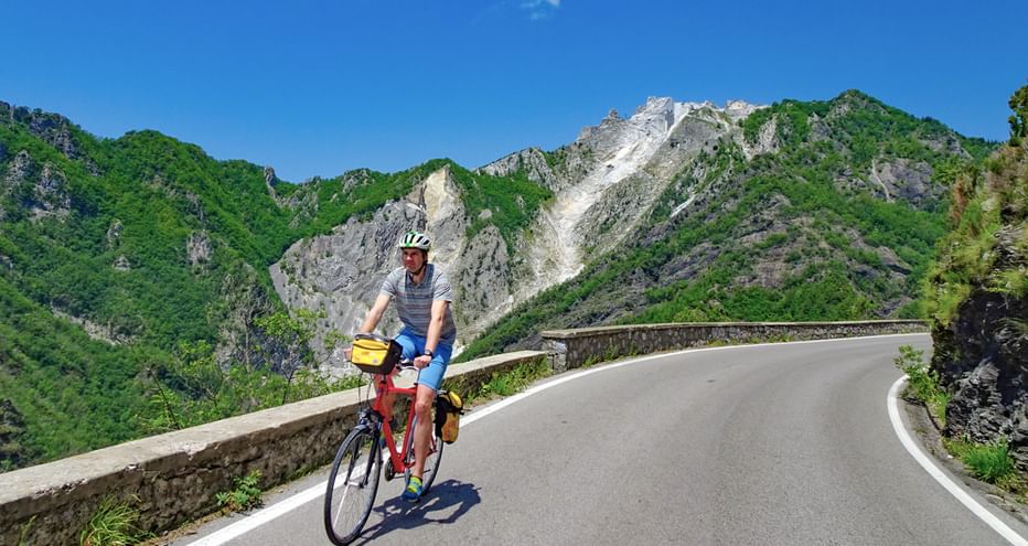 Passage de col à vélo en Italie