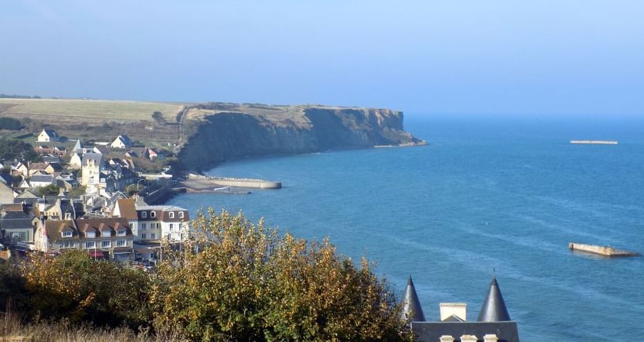 plage-debarquement-normandie arromanches-vue-c-lvt