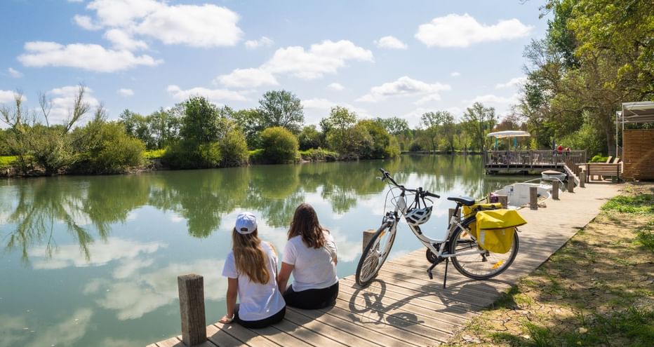 A vélo sur la Flow Vélo, dans les environs de Fleac