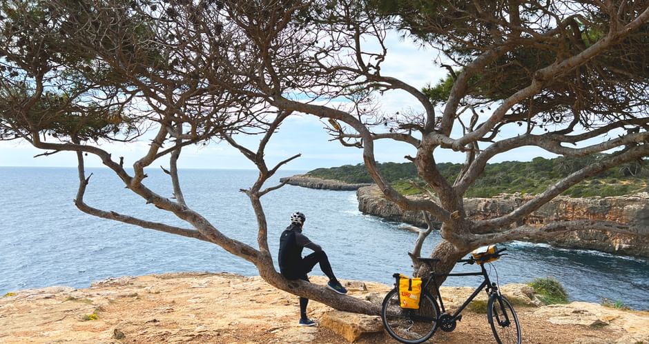 Pause cycliste à Majorque