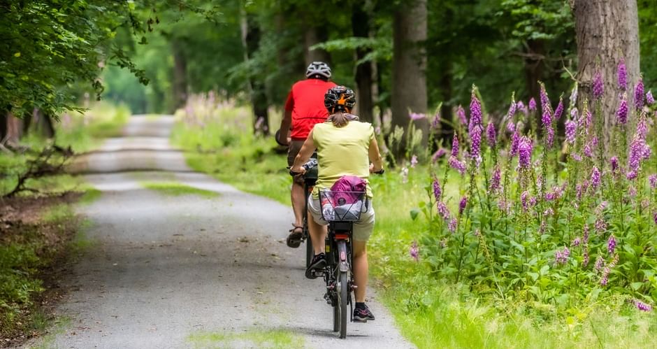 couple de cycliste qui font du vélo sur l'un des plus beaux circuits en 2025